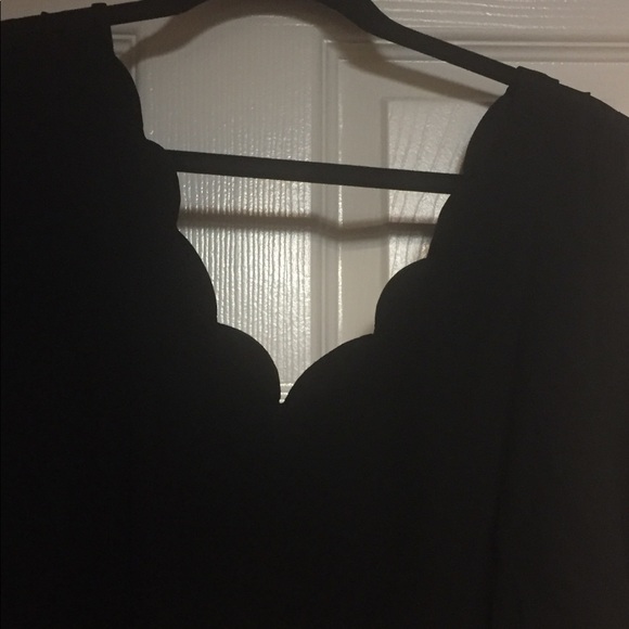 NWT BCX Scalloped Neck A-Line Dress with Belt - Picture 5 of 7